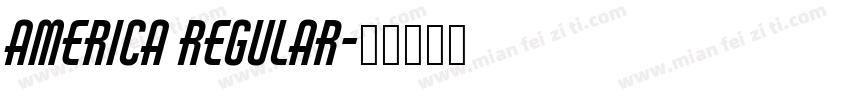 America Regular字体转换